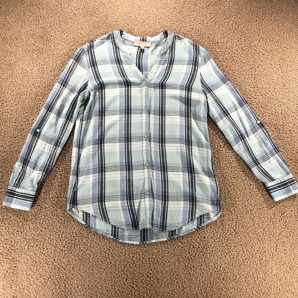 Philosophy Button Up Blouse Size Small